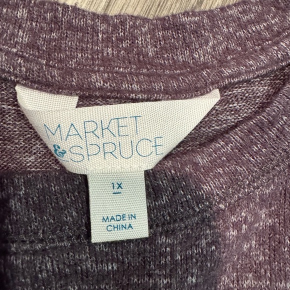 3/$25 🤗 Market and Spruce brushed knit top. Very soft and not too heavy Sz 1X - Picture 4 of 4